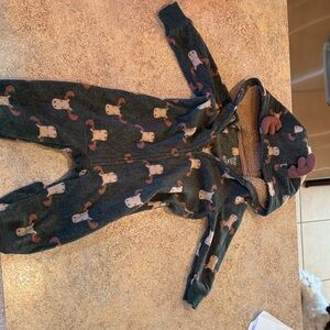 Carter's Green Moose Print Bodysuit